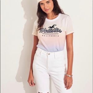 An ombre graphic Hollister tee.